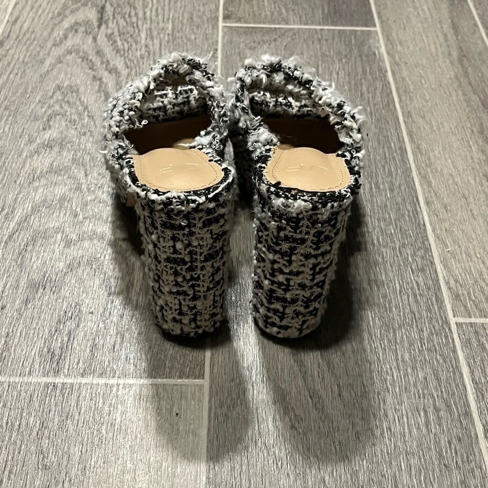 JF London Black & White Tweed Heels - Picture 7 of 9
